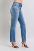 Judy Blue Full Size Run Vintage Wash Thermal Straight Jeans - LISA MARIE BOUTIQUE - Medium - 0(24) -