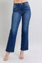 Judy Blue Full Size Side Seam Detail Straight Jeans with Pockets - LISA MARIE BOUTIQUE - Medium - 0(24) -