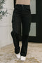 Judy Blue Keira High Waist Cargo Wide in Black - LISA MARIE BOUTIQUE - Womens - 0/24 -