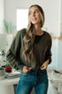 Just a Casual Crop Pullover - LISA MARIE BOUTIQUE - Tops - Small -