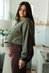 Just a Casual Crop Pullover - LISA MARIE BOUTIQUE - Tops - Small -