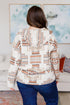 Just Going For It Aztec Hoodie - LISA MARIE BOUTIQUE - Tops - Small -