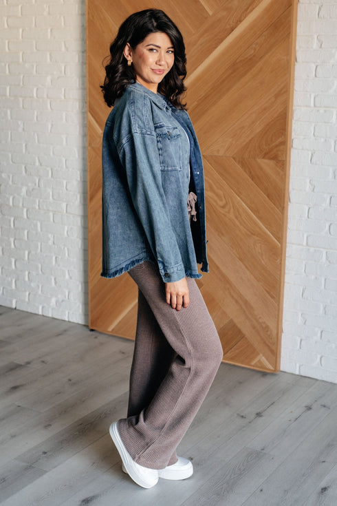 Just In Case Mineral Wash Shacket - LISA MARIE BOUTIQUE - Layers - Small -