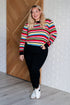 Keep Dreaming Striped Sweater - LISA MARIE BOUTIQUE - Tops - Small -