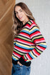 Keep Dreaming Striped Sweater - LISA MARIE BOUTIQUE - Tops - Small -