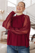 Lace on My Sleeves Blouse - LISA MARIE BOUTIQUE - Tops - Small -