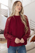Lace on My Sleeves Blouse - LISA MARIE BOUTIQUE - Tops - Small -