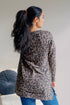 Leopard Lure V - Neck Tunic - LISA MARIE BOUTIQUE - S -