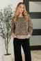 Lil' Sass Never Hurt Leopard Print Pullover - LISA MARIE BOUTIQUE - Womens - Small -