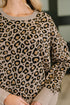 Lil' Sass Never Hurt Leopard Print Pullover - LISA MARIE BOUTIQUE - Womens - Small -