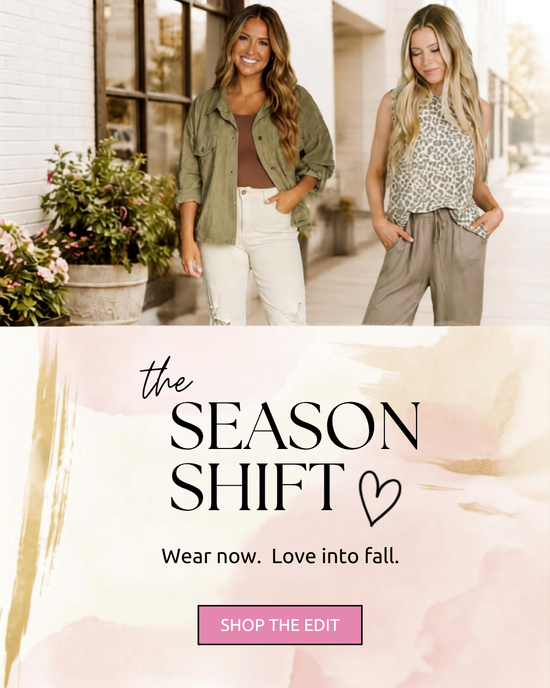 The Season Shift women's boutique clothing collection from Lisa Marie Boutique