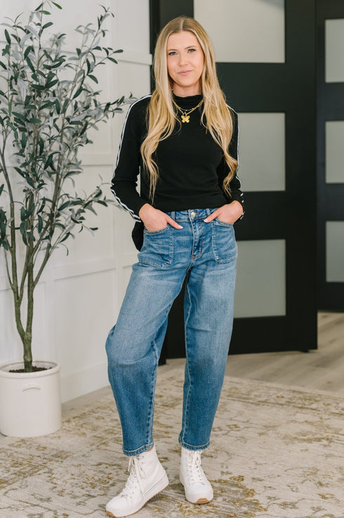 Live Fast High Neck Pullover - LISA MARIE BOUTIQUE - Womens - Small -