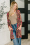 Lizzy Cardigan in Chocolate Paisley - LISA MARIE BOUTIQUE - Womens - Small -