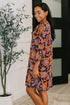 Lizzy Long Sleeve Dress in Chocolate Floral - LISA MARIE BOUTIQUE - Womens - Small -
