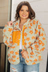Love It Don't Leave It Floral Fleece Jacket - LISA MARIE BOUTIQUE - Layers - Small -