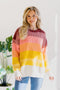 Lustrous Rose Colorblock Sweater - LISA MARIE BOUTIQUE - S/M -