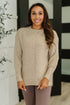 Make it Easy Textured Sweatshirt - LISA MARIE BOUTIQUE - Womens - Small -
