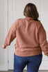 Make No Mistake Mock Neck Pullover in Cocoa - LISA MARIE BOUTIQUE - Tops - Small -