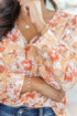 Marigold Dreams Floral Blouse - LISA MARIE BOUTIQUE - Tops - Small -