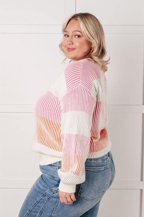 Matchmaker Striped Ribbed Top - LISA MARIE BOUTIQUE - Tops - Small -