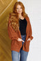 Maybe Monday Cardigan in Chestnut - LISA MARIE BOUTIQUE - Layers - Small -