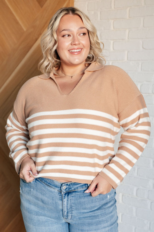 Memorable Moment Striped Sweater - LISA MARIE BOUTIQUE - Tops - Small -