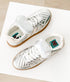 Milan Metallic Sneaker in Silver