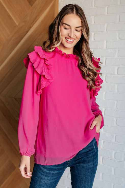 My Good Graces Ruffled Top - LISA MARIE BOUTIQUE - Tops - Small -