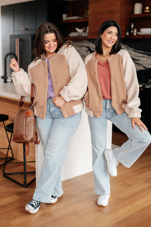 My Little Teddy Bomber Jacket - LISA MARIE BOUTIQUE - Layers - Small -
