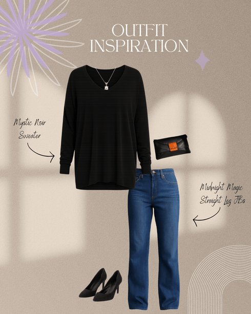 Mystic Noir Sweater - LISA MARIE BOUTIQUE - S/M -