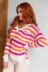 Never Gonna Give You Up Drop Shoulder Sweater - LISA MARIE BOUTIQUE - Tops - Small -