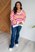 Never Gonna Give You Up Drop Shoulder Sweater - LISA MARIE BOUTIQUE - Tops - Small -