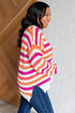 Never Gonna Give You Up Drop Shoulder Sweater - LISA MARIE BOUTIQUE - Tops - Small -
