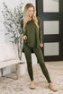 Next to Nothing Top and Bottom Set in Dark Olive - LISA MARIE BOUTIQUE - Womens - Small -