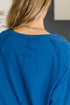 Nice to Each Other Raglan Sleeve Top in Classic Blue - LISA MARIE BOUTIQUE - Womens - Small -