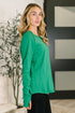 Nice to Each Other Raglan Sleeve Top in Kelly Green - LISA MARIE BOUTIQUE - Womens - Small -