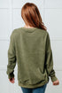 No Plain Jane Oversized Sweatshirt in Green - LISA MARIE BOUTIQUE - Tops - Small -