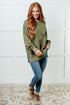 No Plain Jane Oversized Sweatshirt in Green - LISA MARIE BOUTIQUE - Tops - Small -
