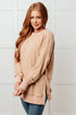 No Plain Jane Oversized Sweatshirt in Khaki - LISA MARIE BOUTIQUE - Tops - Small -