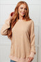 No Plain Jane Oversized Sweatshirt in Khaki - LISA MARIE BOUTIQUE - Tops - Small -