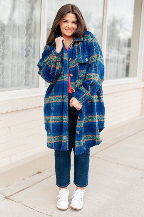 No Tears Plaid Coat - LISA MARIE BOUTIQUE - Layers - Small -