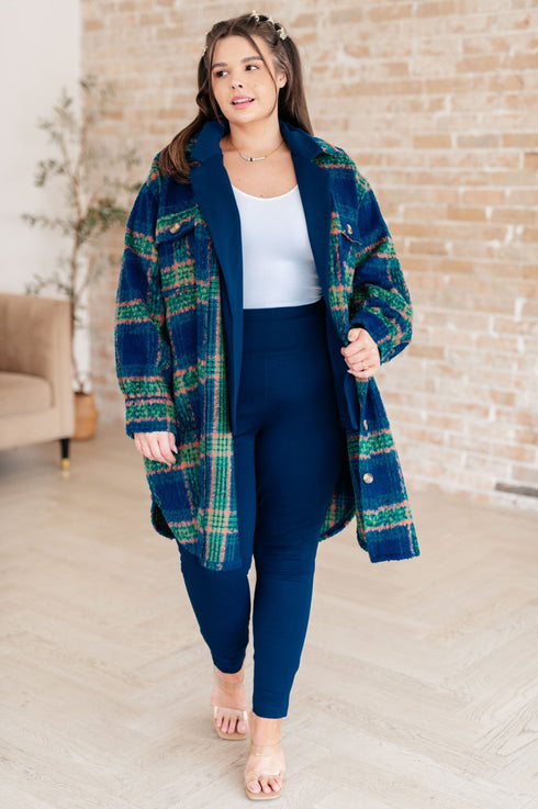 No Tears Plaid Coat - LISA MARIE BOUTIQUE - Layers - Small -