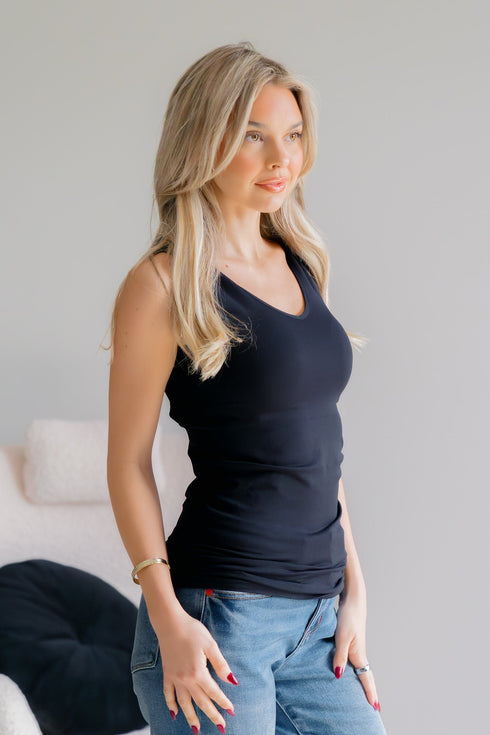 Noel Noir Reversible Tank - LISA MARIE BOUTIQUE - OS -