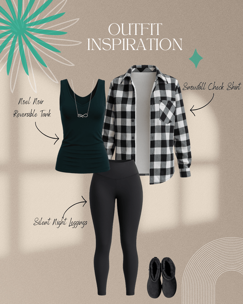 Noel Noir Reversible Tank - LISA MARIE BOUTIQUE - OS -