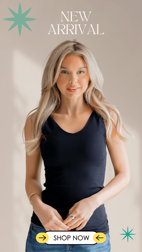 Noel Noir Reversible Tank - LISA MARIE BOUTIQUE - OS -