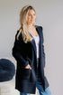Obsidian Veil Hooded Sweater Cardigan - LISA MARIE BOUTIQUE - S -