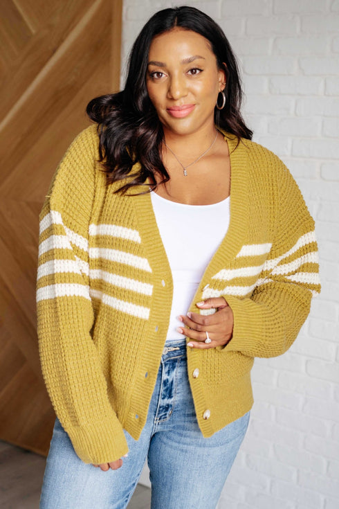 On Top of the World Striped Cardigan - LISA MARIE BOUTIQUE - Layers - Small -
