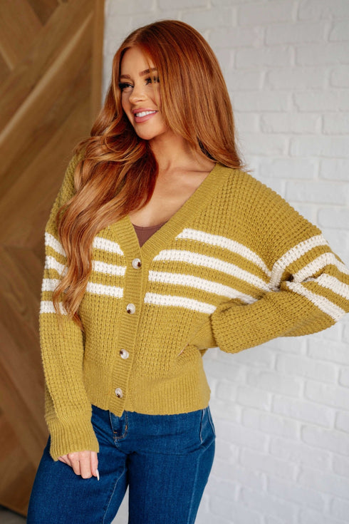 On Top of the World Striped Cardigan - LISA MARIE BOUTIQUE - Layers - Small -