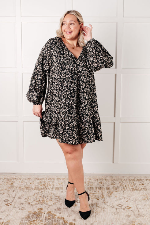 Once Again V - Neck Floral Dress - LISA MARIE BOUTIQUE - Dresses - Small -