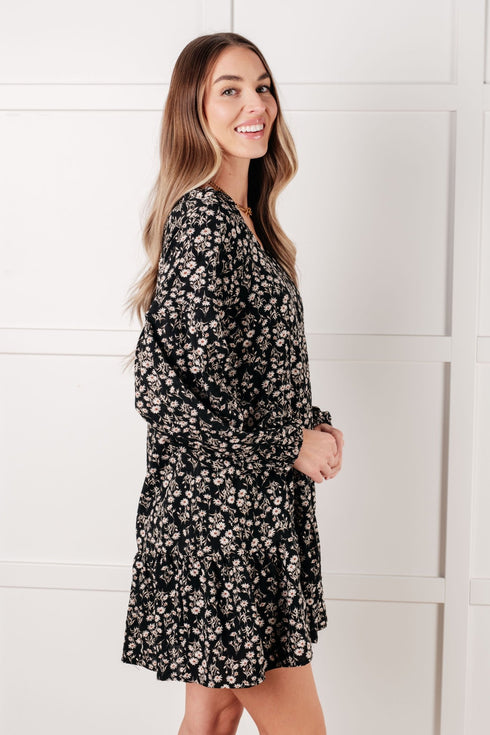 Once Again V - Neck Floral Dress - LISA MARIE BOUTIQUE - Dresses - Small -